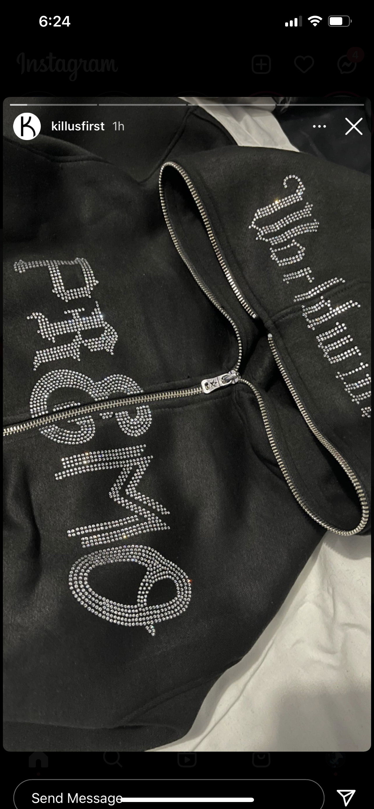 PREMO “$TAR KNUCKLES” zip 100% cotton ALLOW 4 WEEKS for shipping